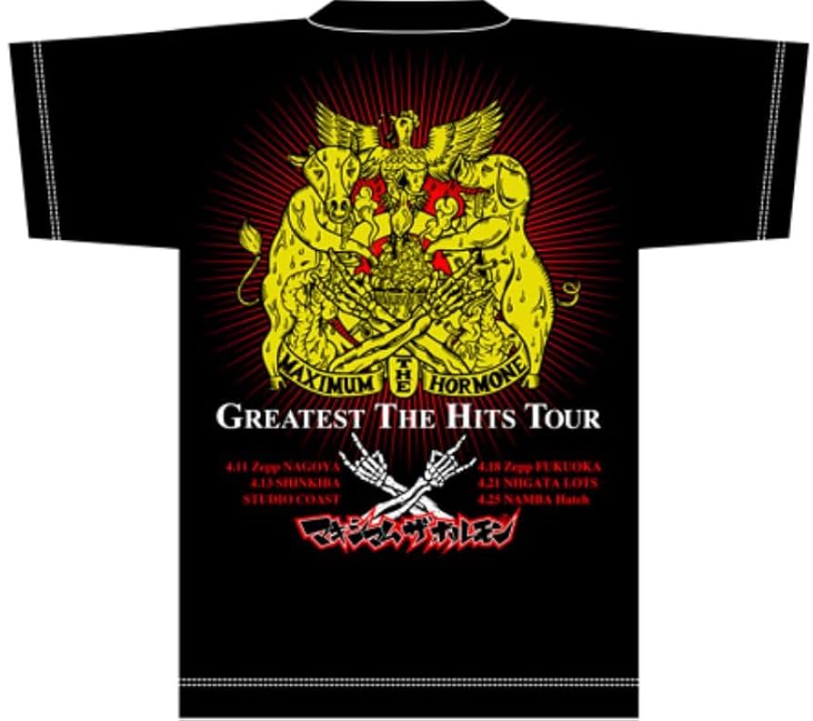 マキシマムザホルモンMAXIMUM 爆走 THE HORMONE Tシャツ XL MAXIMUM 爆走 THE HORMONE | 歴代GOODSライブラリー